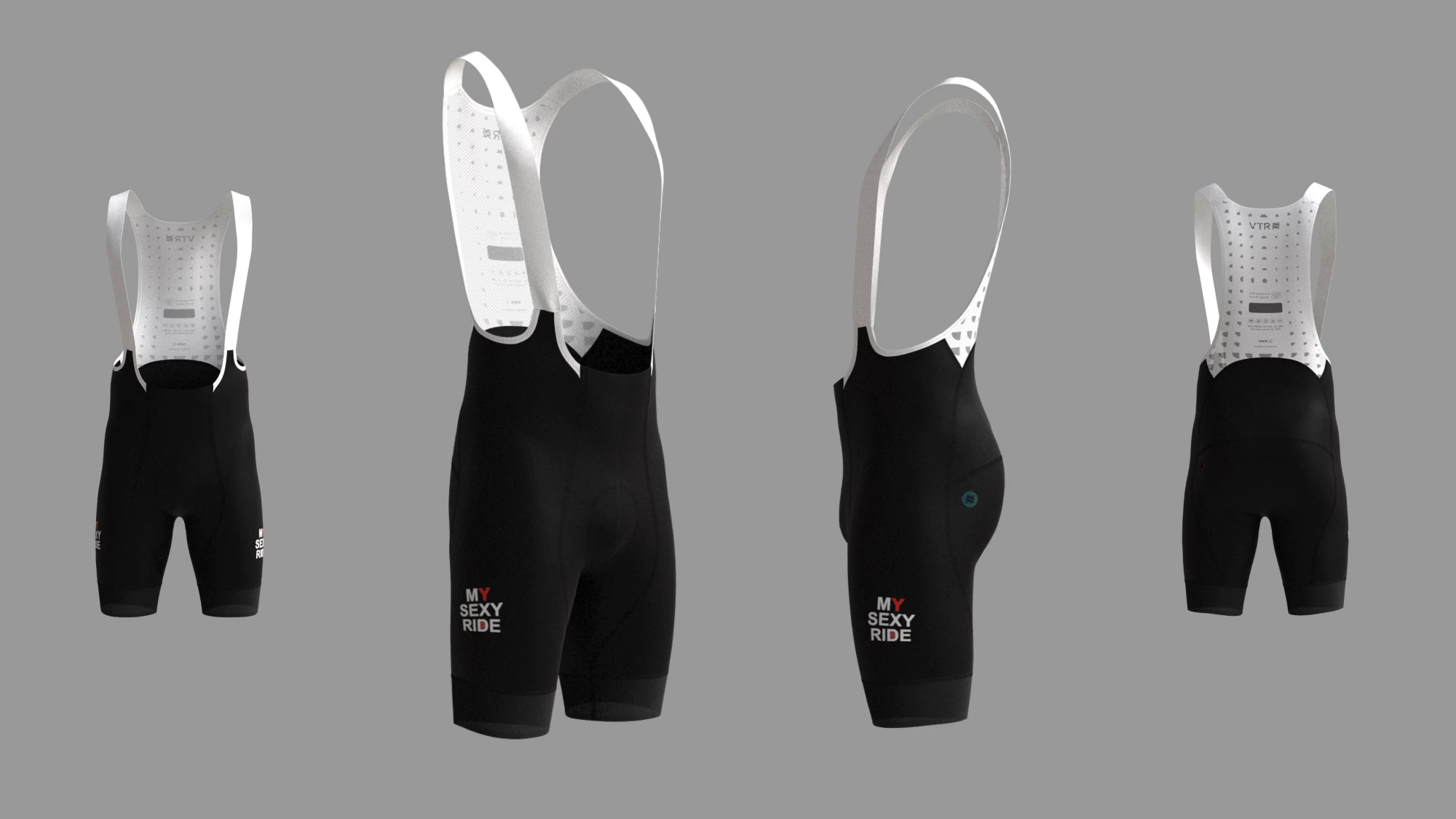 MYSP Мужские Велотрусы с подкладкой и лямками, мужская классическая модель